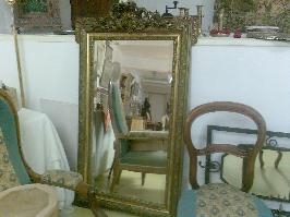 Miroir grand accanthes et dorure