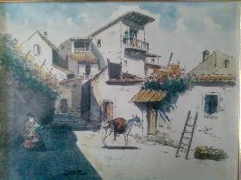 Huile s/toile -  Diaz - Espagne