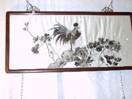 Broderie chinoise sur soie