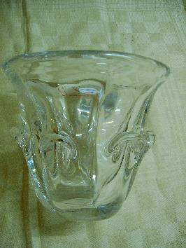 Vase en cristal blanc