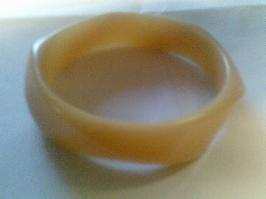 Bracelet en bakélite blanc