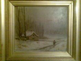 Huile s/panneau - G. Wallner - 