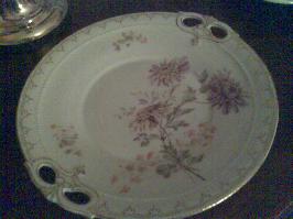 Plat rond porcelaine C.Tielsch av.1900