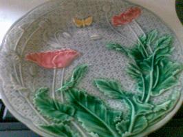 Assiette barbotine Gien