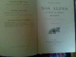 Livre : Nos Alpes - Le Muet de Brides - Drumette par Charles