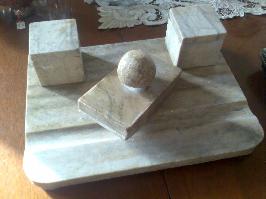 Set de bureau en marbre Bauhaus