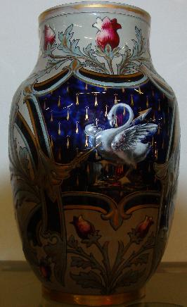 Vase céram. Art Nouveau K&G