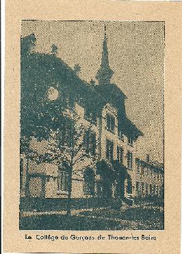 Carte postale Thonon College v.1928-1930