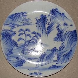 Plat en porcelaine japonaise - XIXe-XXe