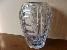 Vase cristal ovoide