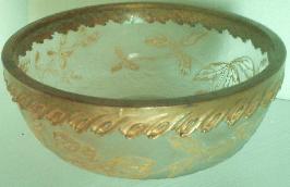 Coupe verre givre Daum monture Victor Saglier