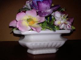 Bouquet porc. polychrome Staffordshire