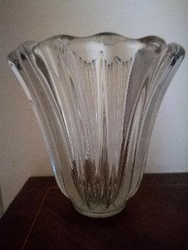 Vase verre cotele Pierre d'Avesn