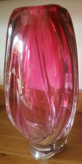 Vase verre Murano torsade